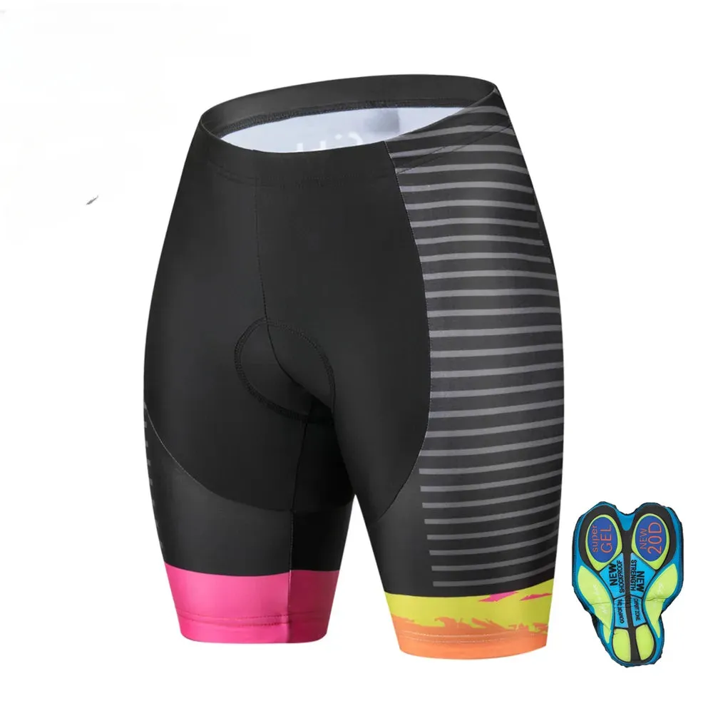 Women's Fashion Long Sleeve Cycling Jersey Sets 2023 Conjunto Feminino Ciclismo Short Pants Gel Pad Summer