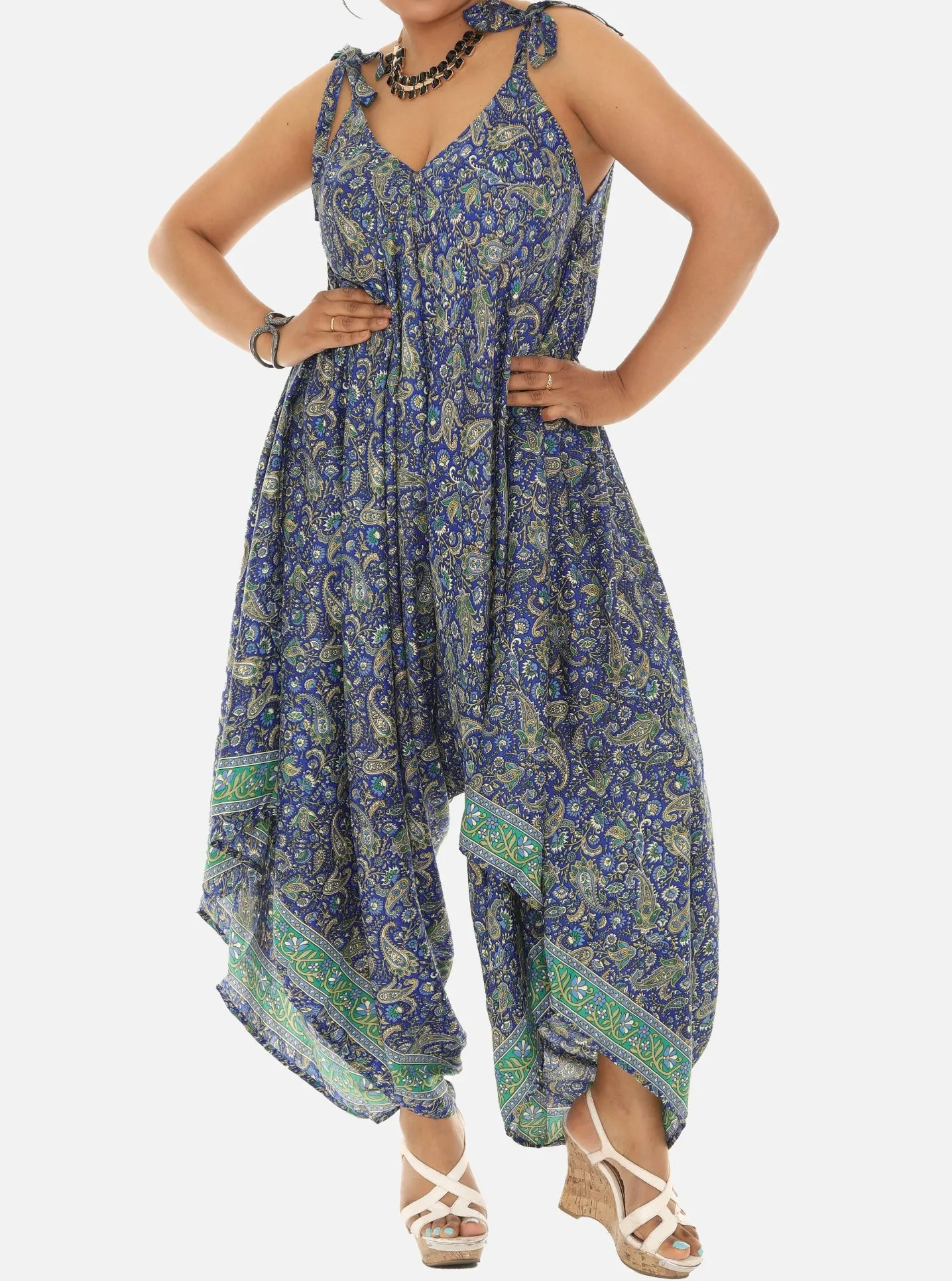 Women's Printed Harem Jumpsuit