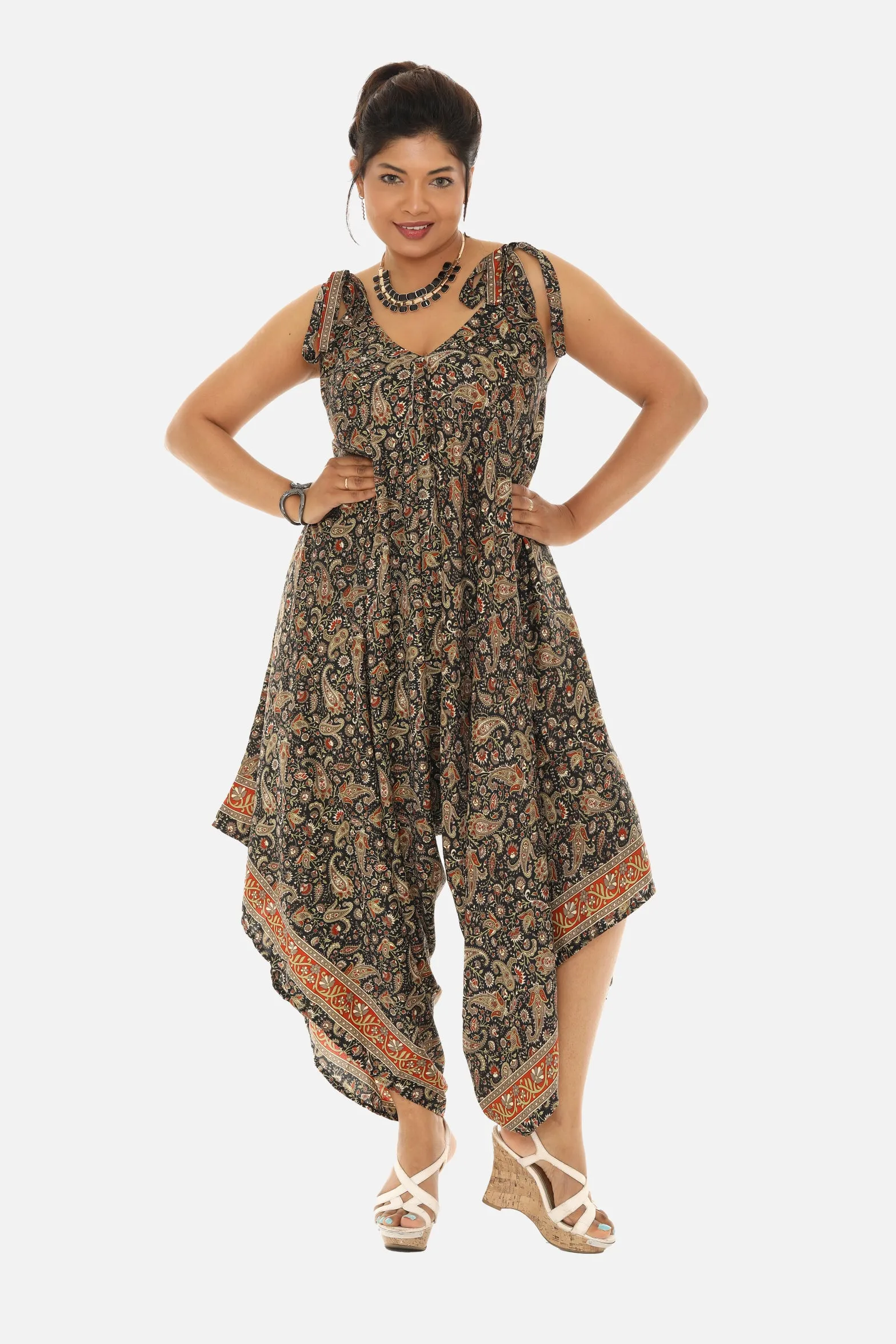 Women's Printed Harem Jumpsuit