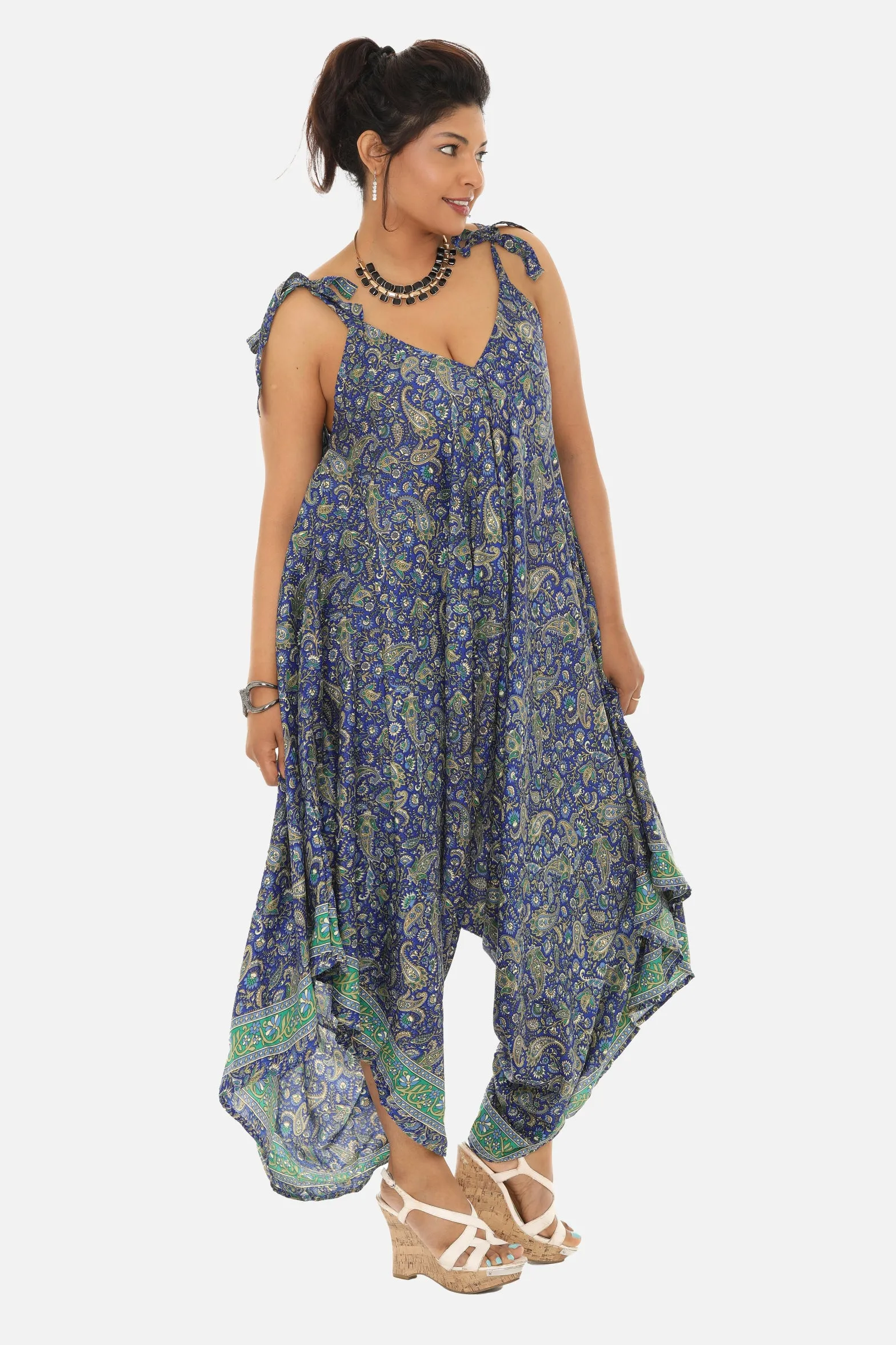 Women's Printed Harem Jumpsuit