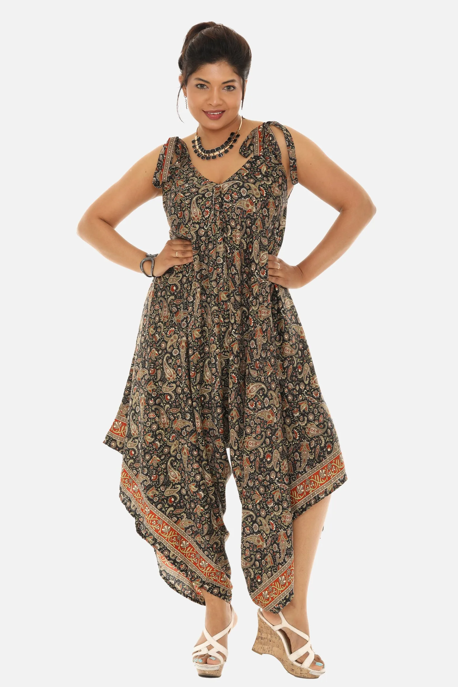 Women's Printed Harem Jumpsuit