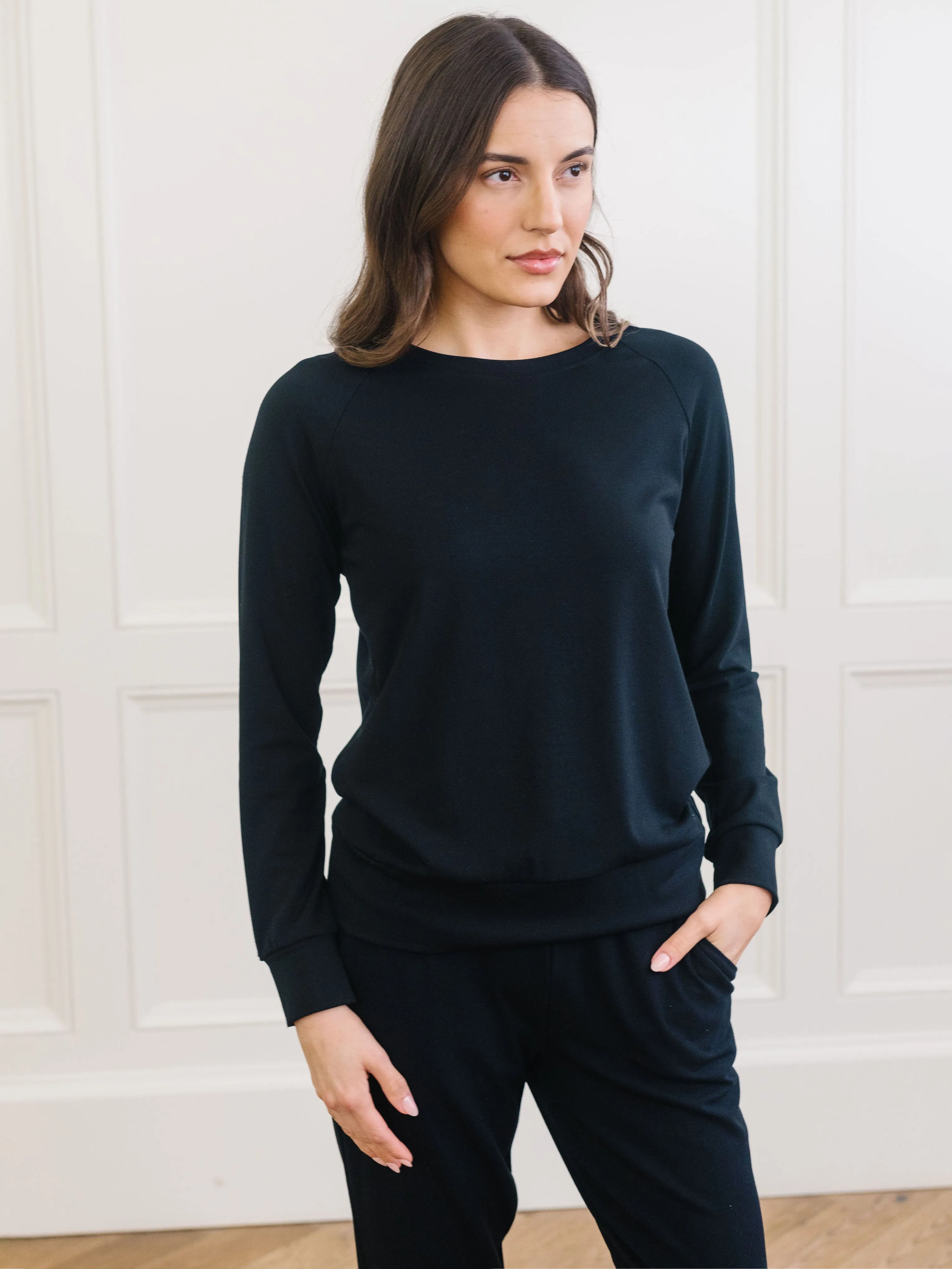 Women's Ultra-Soft Bamboo Pullover Crew