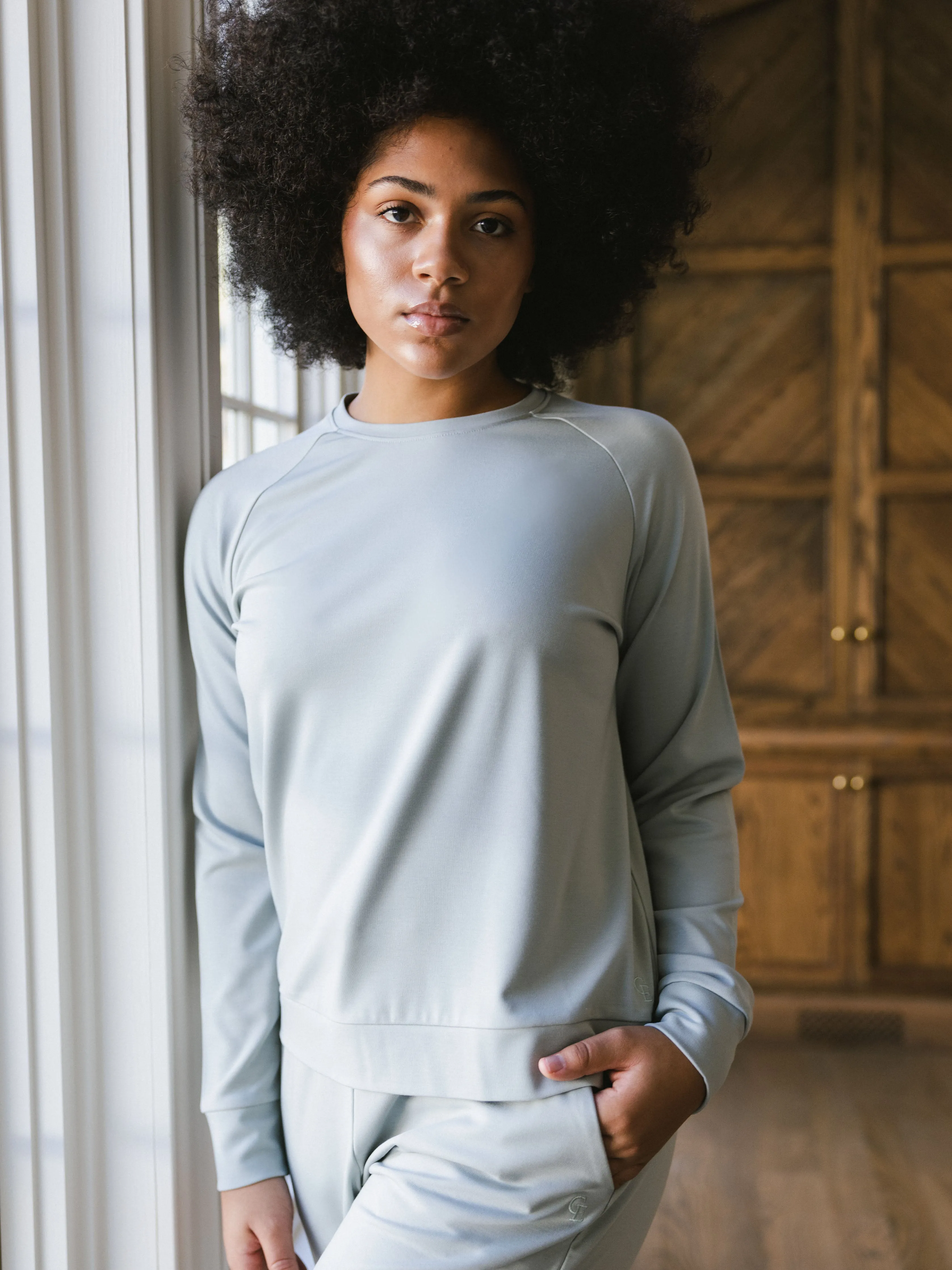 Women's Ultra-Soft Bamboo Pullover Crew