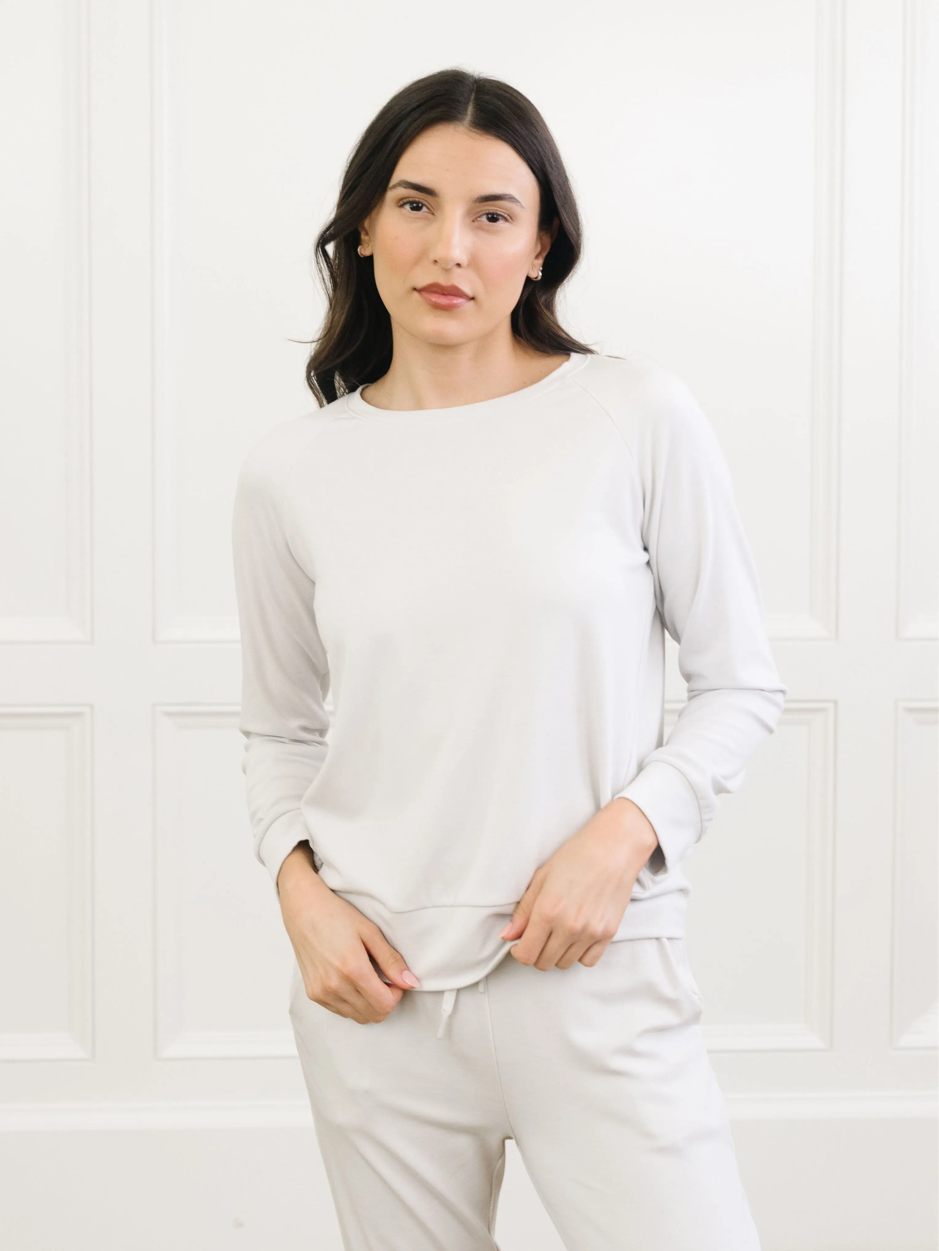 Women's Ultra-Soft Bamboo Pullover Crew