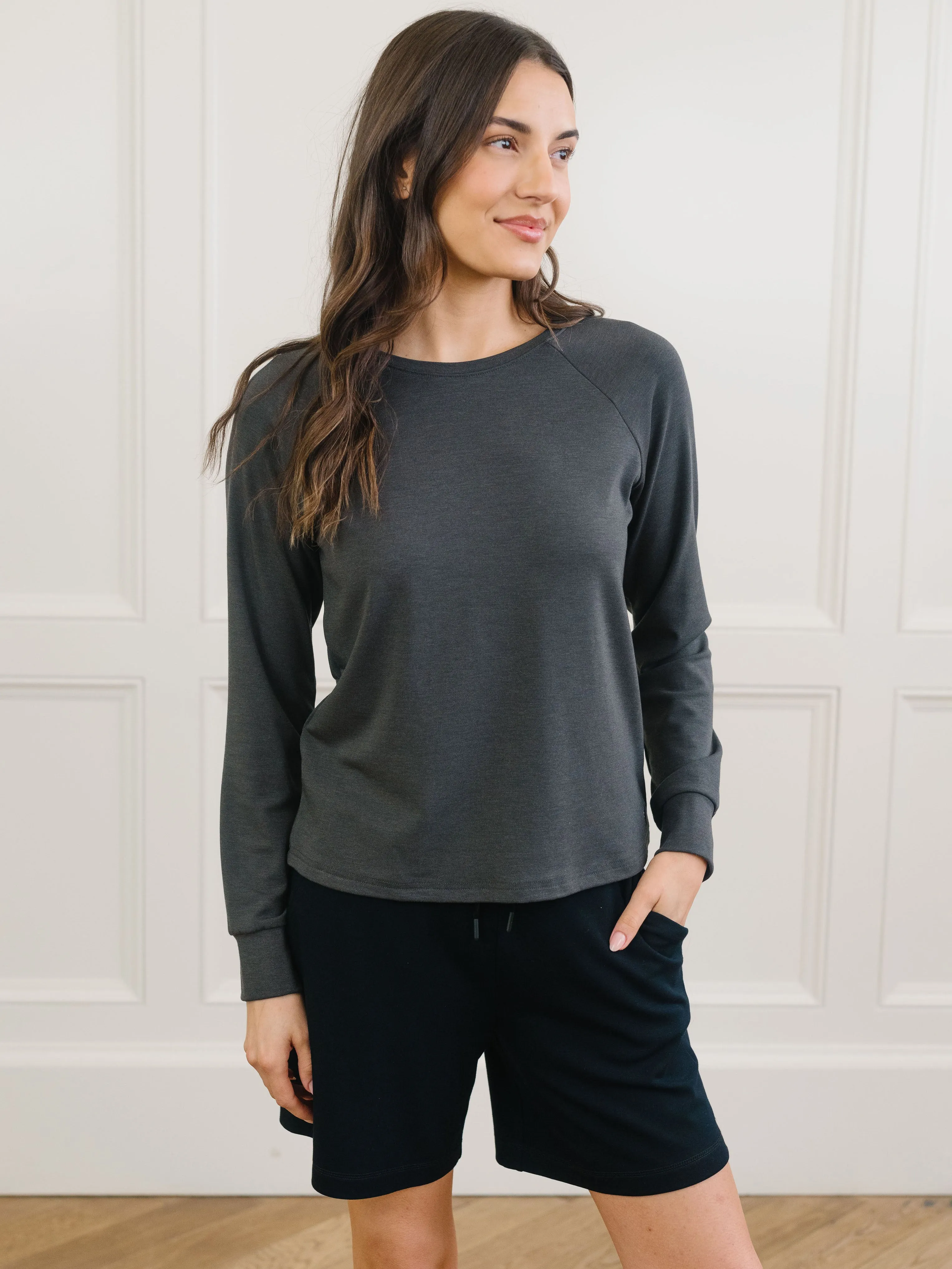 Women's Ultra-Soft Bamboo Pullover Crew