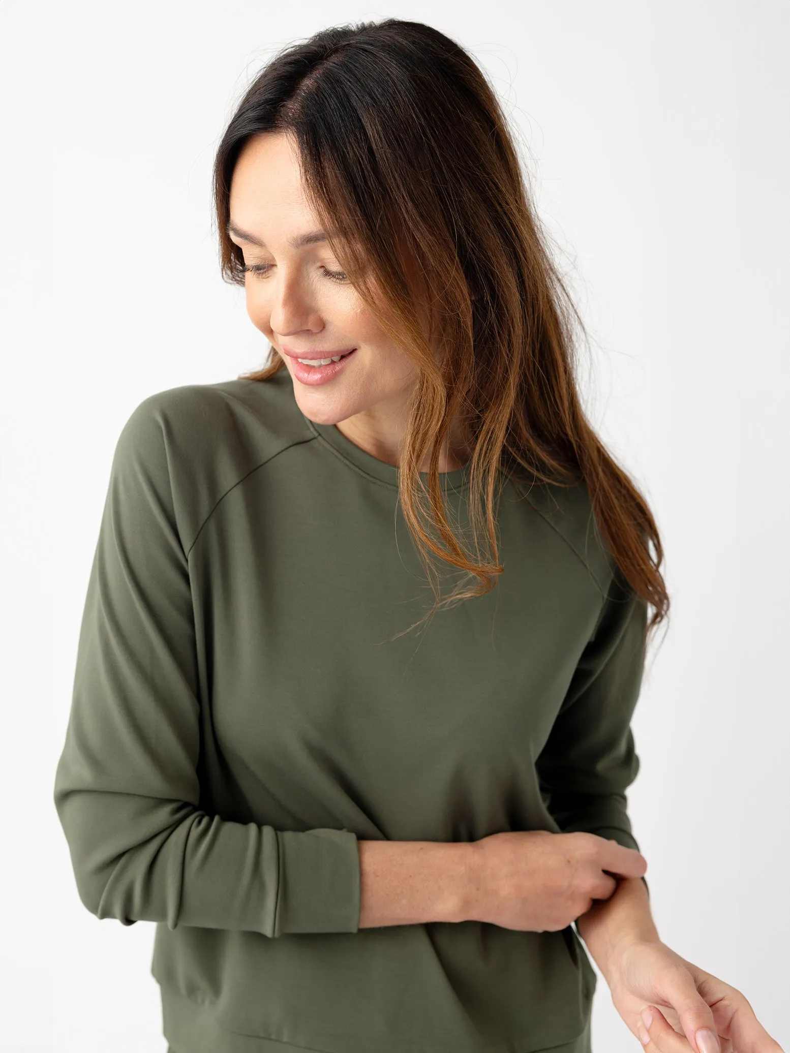 Women's Ultra-Soft Bamboo Pullover Crew