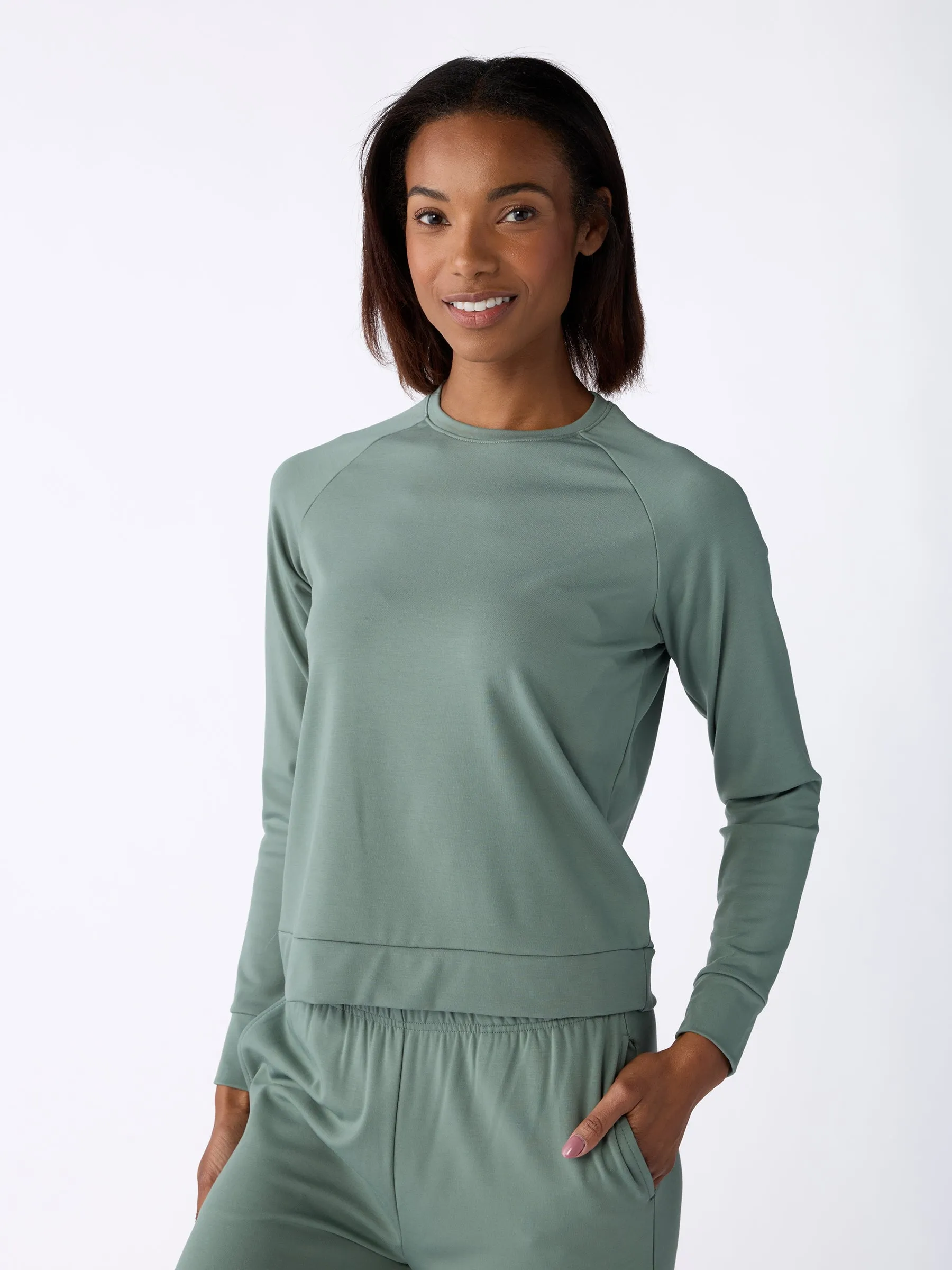 Women's Ultra-Soft Bamboo Pullover Crew